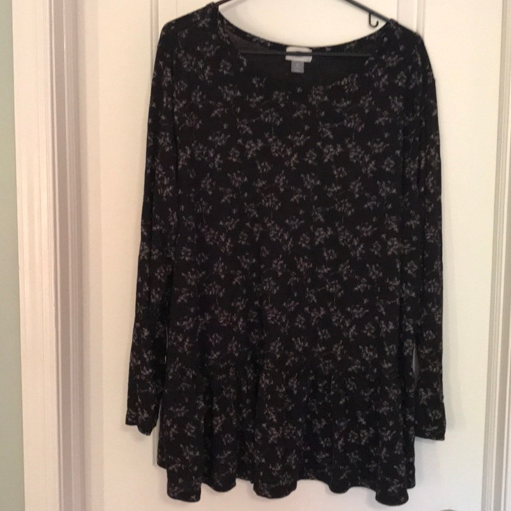 Peplum Hem Casual Shirt